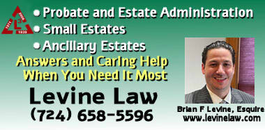 Law Levine, LLC - Estate Attorney in Lower Burrell PA for Probate and Estate Administration including small estates and ancillary estates